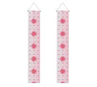 Bannière décorative à motifs d'œillets fleuris : peut être utilisée à l'intérieur ou à l'extérieur, un incontournable pour les fêtes de remise de diplôme et les célébrations de remise de diplôme