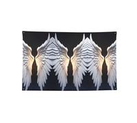 Bannière décorative à quatre trous avec ailes d'ange - Pour intérieur et extérieur