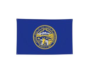 Bannière décorative à quatre trous avec drapeau du Nebraska - Pour intérieur et extérieur