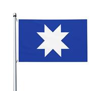 Bannière Décorative Ancien Drapeau Mapuche Bannière De Cour Avec Œillets En Laiton Drapeaux Décoratifs D'Extérieur Couleurs Éclatantes Drapeau De Jardin Pour Bar Faire La Fête Chambre 90X150Cm