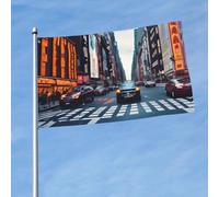 Bannière décorative avec drapeau imprimé de la ville de New York pour extérieur et intérieur, fête de jardin, célébrations saisonnières