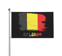 Bannière Décorative Belgique Belge Drapeau De Jardin Léger Bannière De Cour Avec Œillets En Laiton Drapeaux Décoratifs D'Extérieur Pour Chambre Patio Club 90X150Cm