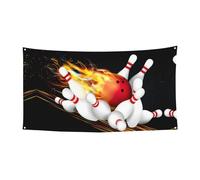 Bannière décorative de fête de bowling pour Halloween, facile à accrocher avec des cordes, 1 paquet