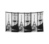 Bannière décorative de la Tour Eiffel de Paris sur une face pour les fêtes nocturnes, les jardins, les bars