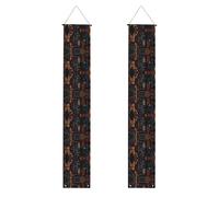 Bannière décorative de porche HJFCZH New York Night Prints Décoration de vacances pliable pour fêtes, rassemblements, remises de diplôme