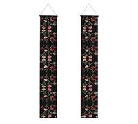 Bannière décorative de porche HJFCZH Oeillets exprimant l'amour maternel Impressions Décoration de vacances pliable pour fêtes, rassemblements, remises de diplôme