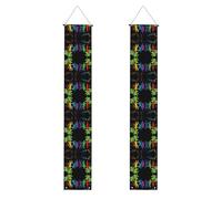 Bannière décorative de porche (verticale) adaptée pour une suspension en extérieur 30 x 188 cm