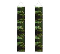 Bannière décorative de porche WZYWHJ caméléon - Décorations de fête durables et adaptées pour les fêtes, les célébrations, les remises de diplômes
