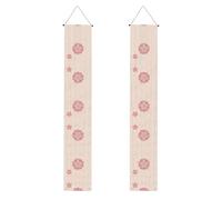 Bannière décorative de porche WZYWHJ Little Cherry Blossoms Impression Décorations de fête durables et adaptées pour les fêtes, les célébrations, les remises de diplôme