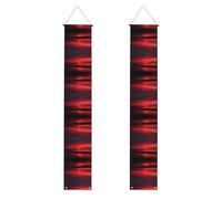 Bannière décorative de porche WZYWHJ rouge coucher de soleil au crépuscule décorations de fête durables et adaptées pour les fêtes, les célébrations, les remises de diplômes