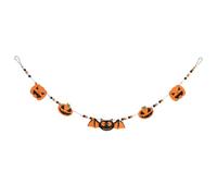Bannière Décorative D'halloween Citrouille Chauve-souris en Feutre, Jute