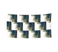 Bannière décorative en forme de plume de paon pour les fêtes, les jardins, les bars