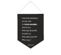 Bannière décorative en toile « For The Promise Is to You And to Your Children » - 25,4 x 30,5 cm - Décoration murale pour chambre à coucher, chambre d'enfant, décoration d'intérieur