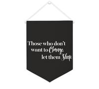 Bannière décorative en toile « Those Who Don't Want to Change, Let Them Sleep » - 30,5 x 40,6 cm - Décoration murale pour chambre à coucher, chambre d'enfant, décoration d'intérieur