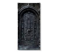 Bannière décorative gothique pour porte d'entrée, intérieur ou extérieur, toile de fond à suspendre pour Halloween, 91,4 x 183 cm