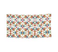 Bannière décorative imprimée citrouille vive à l'aquarelle - 90 x 180 cm, adaptée pour les réunions de famille, les cérémonies de remise de diplôme, la décoration murale de photo