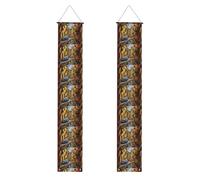 Bannière décorative italienne pour porte de félicitations pour intérieur et extérieur Installation facile