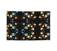 Bannière décorative pour intérieur ou extérieur Motif planètes, étoiles et voie lactée