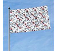 Bannière décorative pour jardin, porche, mur, terrasse, balcon, célébration de Londres