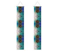 Bannière décorative pour porche WZYWHJ Îles des Caraïbes Décoration de fête durable et adaptée pour les fêtes, les célébrations, les remises de diplôme