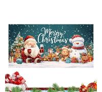 Bannière Décorative Pour Porte De Garage De Noël | 4 m x 1.8 m Décoration Festive,Bannière De Noël,Pour Hiver Véranda Jardin Mur Maison Foyer Patio Bureau Extérieur