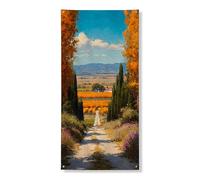 Bannière décorative pour porte de paysage d'automne, chemin de campagne rustique, décoration naturelle, intérieur et extérieur, récolte d'automne, fournitures de festival de 91,4 x 183 cm