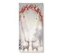 Bannière décorative pour porte d'entrée, décoration de porte d'entrée, fournitures de vacances d'intérieur et d'extérieur 91,4 x 183 cm