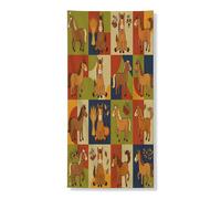Bannière décorative pour porte d'entrée - Motif chevaux d'automne - Pour intérieur et extérieur - 91,4 x 183 cm