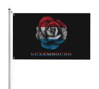 Bannière Décorative Rose Luxembourg Luxembourg Drapeau De Jardin 100% Polyester Drapeaux Décoratifs D'Extérieur Avec Œillets En Laiton Bannière De Cour Pour Procession Chambre Bar 90X150Cm