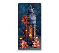 Bannière décorative vintage pour porte d'entrée, intérieur ou extérieur, fournitures de vacances d'automne 91,4 x 183 cm