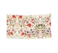 Bannière d'extérieur à suspendre moderne à motif floral pour voiture, bateau, fête de jardin, bannière Happy Holiday Christmas Halloween