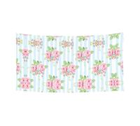 Bannière d'Halloween à suspendre avec roses de jardin, fournitures de fête pour réunions de famille, convient aux bateaux et jardins