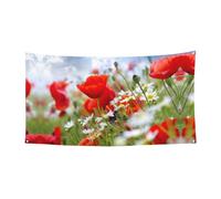 Bannière d'Halloween à suspendre Motif fleurs de prairie et marguerites Idéal pour les réunions de famille Convient aux bateaux et jardins