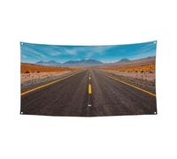 Bannière d'Halloween de qualité supérieure - 180 x 90 cm - En polyester résistant à la décoloration - Avec œillets métalliques - Pour décoration de fête, jardin, bateau, bar, autoroute, route du