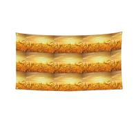 Bannière d'Halloween imprimée champ de blé, parfaite pour Halloween, Noël, design simple face, fournitures de décoration de fête