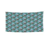 Bannière d'Halloween imprimée Pigeon 4 - Parfaite pour Halloween et Noël - Design simple face - Fournitures de décoration de fête