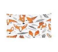 Bannière d'Halloween pour fête en plein air, cour, porche, toile de fond durable pour fêtes, jardin, bar, motif animal floral mignon, grand drapeau en polyester résistant aux déchirures 180 x 90 cm