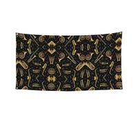 Bannière d'instruments de musique pour Halloween, Noël, décorations de fête, accessoires de studio, décoration de festival