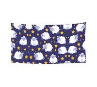 Bannière d'intérieur et d'extérieur avec impression de moutons, panneau décoratif de vacances avec 4 œillets métalliques, atmosphère festive