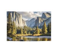 Bannière d'intérieur et d'extérieur personnalisée Yosemite National Park Bannières de fête réutilisables Panneau vierge en polyester 300D Décoration de fête