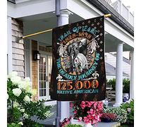 Bannière d'intérieur Trail of Tears. Drapeau amérindien de jardin en polyester drôle décoration de la maison pour H 32 cm x 48 cm