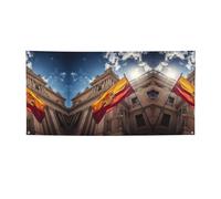 Bannière drapeau de l'Espagne - Toile de fond pour Noël, carnaval, anniversaire, clôture, bricolage Hanoukka Kwanzaa