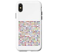 Bannière Drapeau du Monde Drapeaux internationaux Drapeaux nationaux Coque pour iPhone X/XS