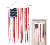 Bannière Drapeau Patriotique Vintage | Décoration Dentelle pour Fête Nationale,Bannière Vintage Patriote USA | pour Cheminée Mur Porche Jardin Terrasse Chambre Extérieur