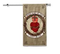 Bannière Église Américaine Du Sacré-Cœur De Jésus, Je Fais Confiance À Toi, Christianisme 2 Œillets Grande Drapeau Imperméable Drapeau/Bannière Personnalisé Pour Fans Élection Défilés 90X150Cm