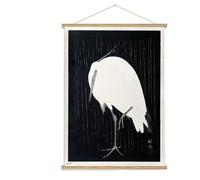 Bannière En Bois Aigrette Sous La Pluie Kokonote