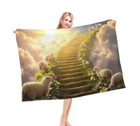 Bannière en flanelle douce, motif fleurs et moutons, couverture fantôme floral, horreur, Halloween, Saint-Valentin, pour lit, canapé, salon, chambre à coucher, 203 x 152,4 cm