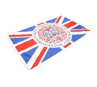 Bannière en Polyester Drapeau de Jardin du Couronnement Royal | Décoration de Jardin, Usage Suspendu, Concerts et Fêtes de Mai, Style Patriotique pour Extérieur