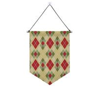 Bannière en tissu à suspendre Merry Christmas avec tige télescopique pour bureau, école, salle de classe, dortoir, maison suministros para fiesta de a?o nuevo