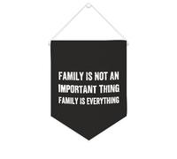 Bannière en toile « Family Is Not An Important Thing Family Is Everything » - 25,4 x 30,5 cm - À suspendre au mur - Décoration murale pour chambre à coucher, chambre d'enfant, décoration d'intérieur